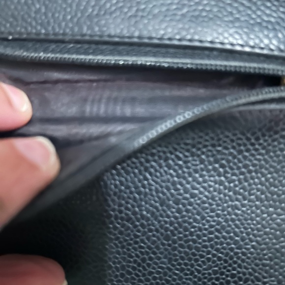 CHANEL CC TIMELESS BLACK CAVIAR LEATHER WALLET with COA - Picture 5 of 9